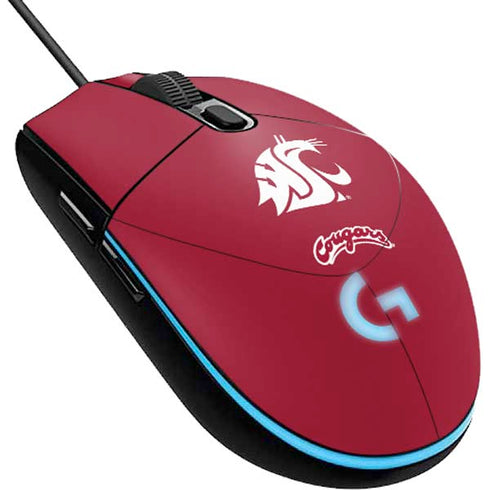Washington State University Cougars Logo G203 Prodigy RGB Wired Gaming Mouse Skin